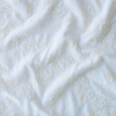 Lynette Baby Blanket in White from Bella Notte Linens