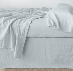 Austin King Bed Skirt in Cloud from Bella Notte Linens