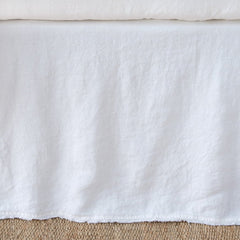 Austin Queen Bed Skirt in White from Bella Notte Linens