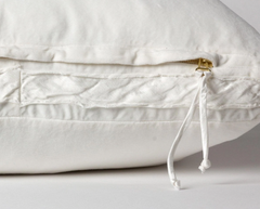 Harlow Euro Sham in Winter White from Bella Notte Linens