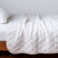 Harlow King Coverlet in White from Bella Notte Linens