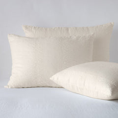 Ines Euro Sham in Parchment from Bella Notte Linens
