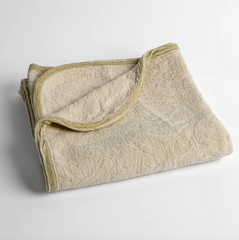 Adele Baby Blanket in Parchment from Bella Notte Linens