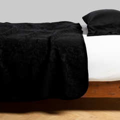 Adele Coverlet from Bella Notte Linens in the color Corvino.