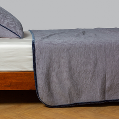 Adele Coverlet from Bella Notte Linens in the color French Lavender.