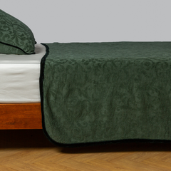 Adele Coverlet from Bella Notte Linens in the color Juniper.