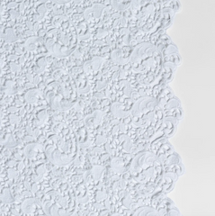 Queen Allora Bed Skirt in White from Bella Notte Linens