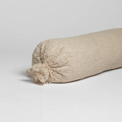 Allora Lace Bolster Cover from Bella Notte Linens in their new color, Natural.