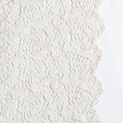 Allora Lace Bolster Cover from Bella Notte Linens in their new color, Natural.