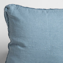 Austin 18x18 throw pillow by Bella Notte Linens in the color Tahoe Blue.