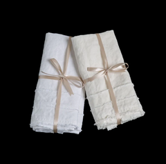 Austin Guest Towel in White by Bella Notte