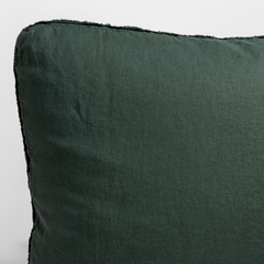 Austin 18x18 throw pillow by Bella Notte Linens in the color Juniper.