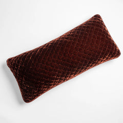 Silk Velvet Quilted Body Pillow from Bella Notte Linens in Autumn.