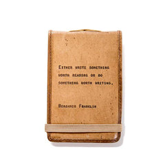 Benjamin Franklin Mini Leather Journal from Sugarboo and Company