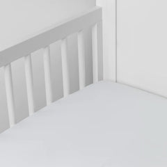 White Crib Sheet in Bria from Bella Notte Linens