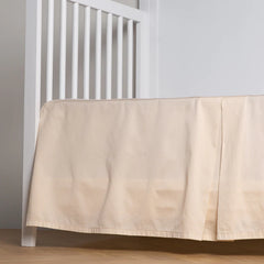 Parchment Crib Skirt in Bria from Bella Notte Linens