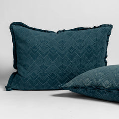 Trettino Shams from Bella Notte Linens in the color Cenote.