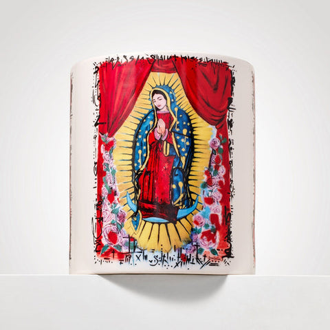 Ceramic Virgin Mary of Guadalupe - 24 oz