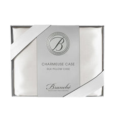 Charmeuse Pillow Case King in White from Branche