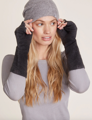 CozyChic Lite Fingerless Gloves in Carbon from Barefoot Dreams