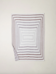 Cozy Chic Prismatic Blanket in Taupe from Barefoot Dreams