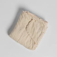 Carmen Throw Blanket from Bella Notte Linens in the color Crema.