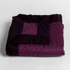 Custom Cirillo Baby Blanket in Fig from Bella Notte Linens