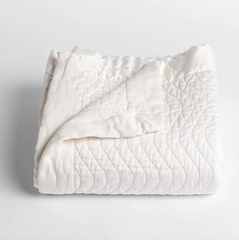 Custom Cirillo Baby Blanket in WInter White from Bella Notte Linens