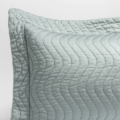 Custom Cirillo Lumber Pillow in Eucalyptus from Bella Notte Linens