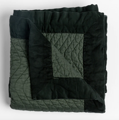Custom Cirillo Throw Blanket in Juniper from Bella Notte Linens