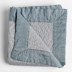 Custom Cirillo Throw Blanket in Mineral from Bella Notte Linens