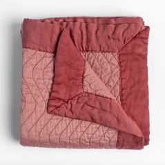 Custom Cirillo Throw Blanket in Poppy from Bella Notte Linens