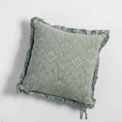 Trettino 24x24 Throw Pillow from Bella Notte Linens in the color Eucalyptus.