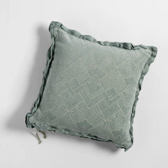 Trettino 24x24 Throw Pillow from Bella Notte Linens in the color Eucalyptus.