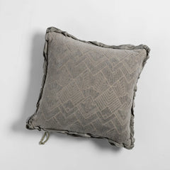 Trettino 18x18 Throw Pillow from Bella Notte Linens in the color Fog.