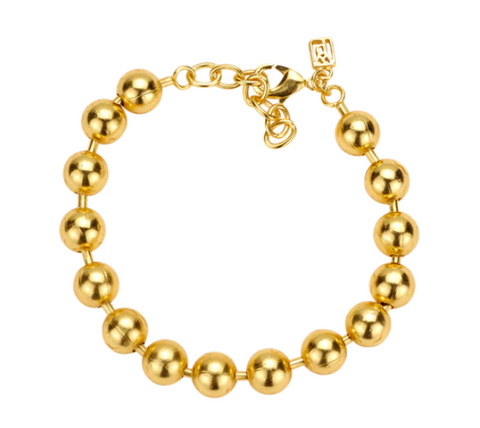 Foundry Ball Bracelet - Gold Plate
