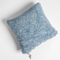 Georgia 24x24 Throw Pillow from Bella Notte Linens in the color Tahoe Blue.