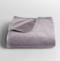 Harlow Baby Blanket in French Lavender from Bella Notte Linens