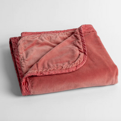 Harlow Baby Blanket in Poppy from Bella Notte Linens