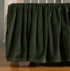 Harlow Crib Skirt in Juniper from Bella Notte Linens