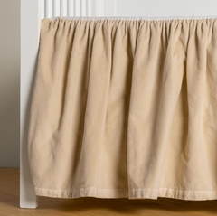 Harlow Crib Skirt in Parchment from Bella Notte Linens
