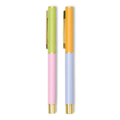 Set of 2 Color Block Pens in Lilac and Cornflower from DesignWorks Ink
