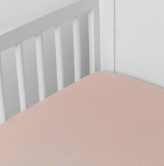 Linen Crib Sheet in Pearl by Bella Notte