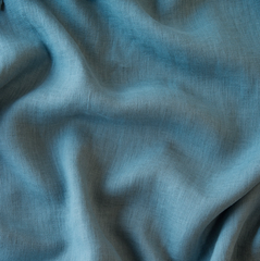 Linen Whisper Baby Blanket in Cenote from Bella Notte Linens