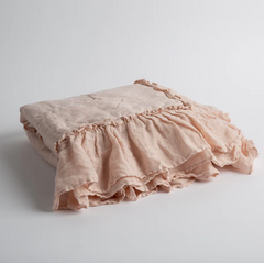 Linen Whisper Baby Blanket in Pearl from Bella Notte Linens