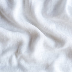 Linen Whisper Baby Blanket in White from Bella Notte Linens