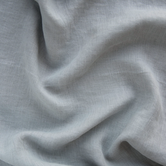 Linen Whisper Crib Sheet in Mineral from Bella Notte Linens