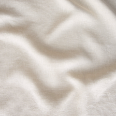 Linen Whisper Crib Sheet in Parchment from Bella Notte Linens