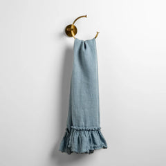 Linen Whisper Guest Towel from Bella Notte Linens in the color Tahoe Blue.
