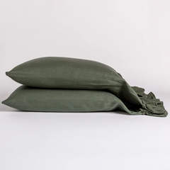 Linen Whisper Pillowcase in Juniper from Bella Notte Linens